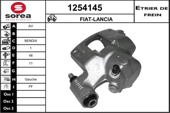 SNRA 1254145 - Гальмівний супорт autozip.com.ua