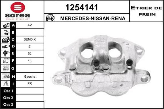 SNRA 1254141 - Гальмівний супорт autozip.com.ua