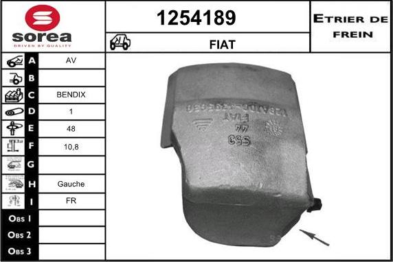 SNRA 1254189 - Гальмівний супорт autozip.com.ua