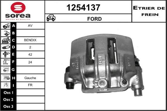 SNRA 1254137 - Гальмівний супорт autozip.com.ua