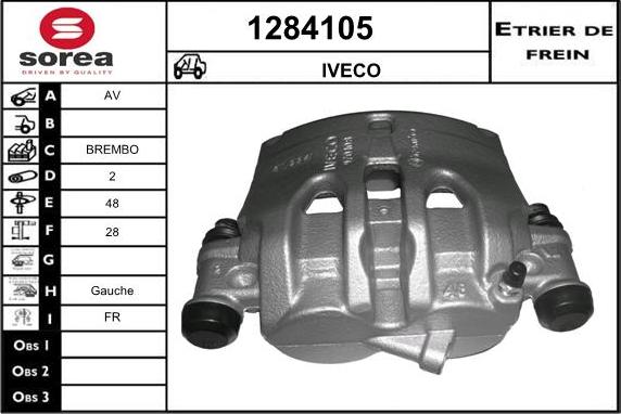 SNRA 1284105 - Гальмівний супорт autozip.com.ua