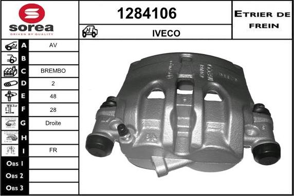 SNRA 1284106 - Гальмівний супорт autozip.com.ua