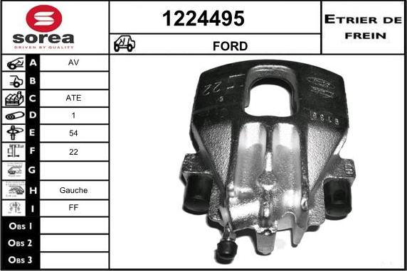 SNRA 1224495 - Гальмівний супорт autozip.com.ua