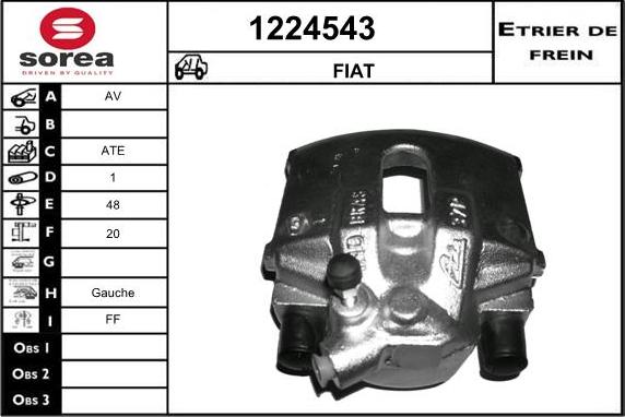 SNRA 1224543 - Гальмівний супорт autozip.com.ua