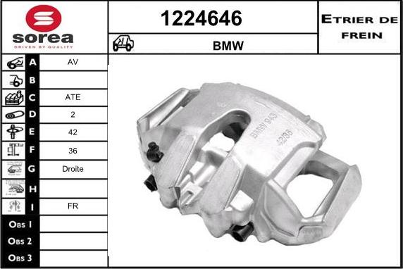 SNRA 1224646 - Гальмівний супорт autozip.com.ua