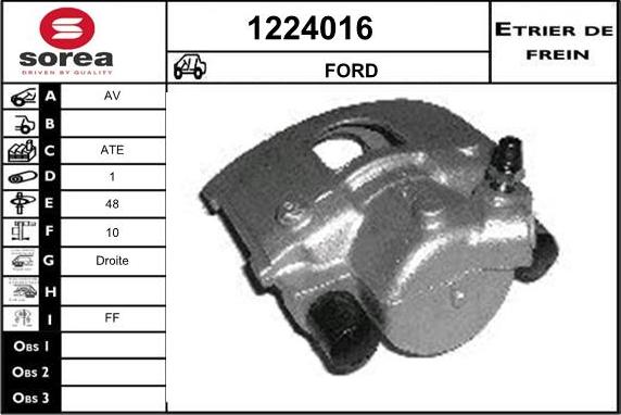 SNRA 1224016 - Гальмівний супорт autozip.com.ua