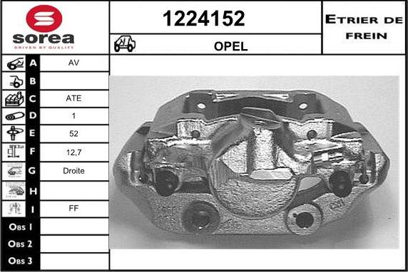 SNRA 1224152 - Гальмівний супорт autozip.com.ua