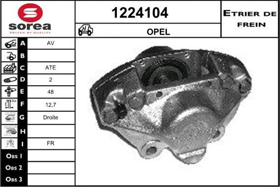 SNRA 1224104 - Гальмівний супорт autozip.com.ua