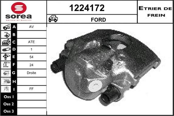 SNRA 1224172 - Гальмівний супорт autozip.com.ua