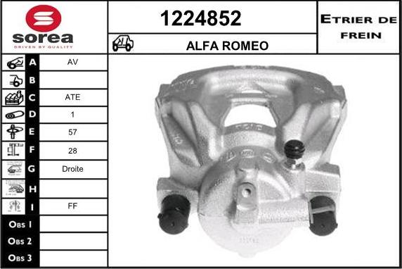 SNRA 1224852 - Гальмівний супорт autozip.com.ua