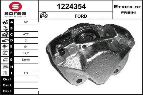 SNRA 1224354 - Гальмівний супорт autozip.com.ua