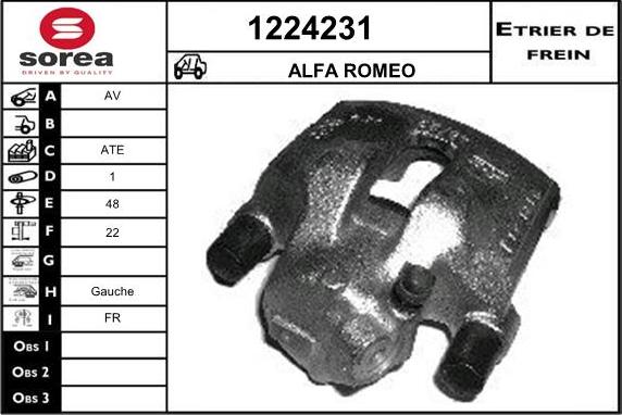 SNRA 1224231 - Гальмівний супорт autozip.com.ua