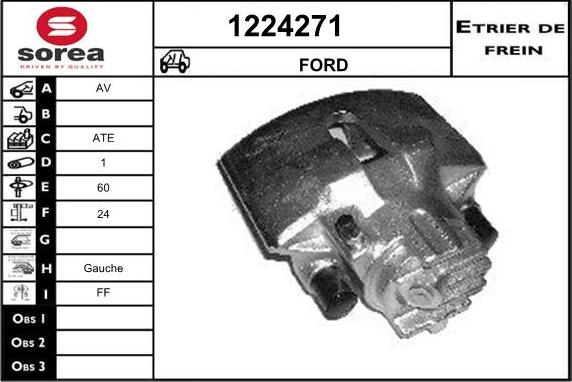 SNRA 1224271 - Гальмівний супорт autozip.com.ua