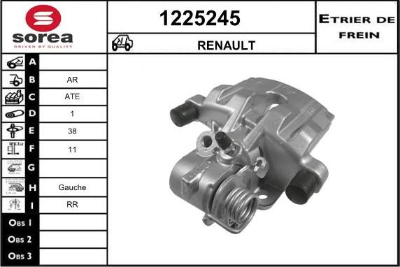 SNRA 1225245 - Гальмівний супорт autozip.com.ua