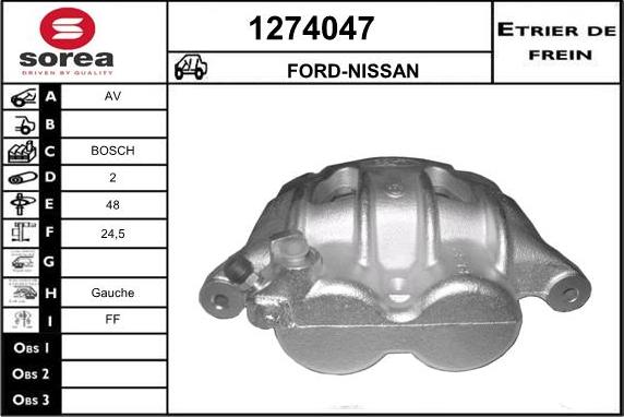 SNRA 1274047 - Гальмівний супорт autozip.com.ua