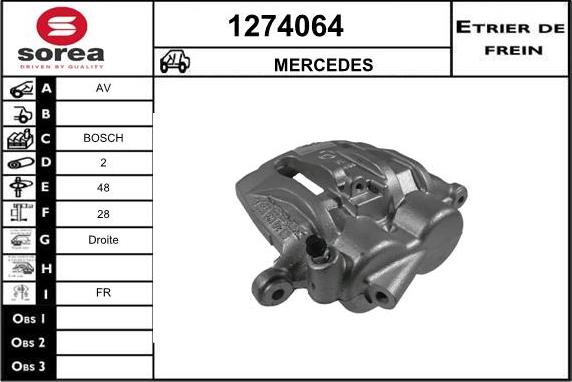 SNRA 1274064 - Гальмівний супорт autozip.com.ua