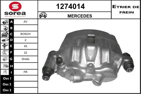 SNRA 1274014 - Гальмівний супорт autozip.com.ua