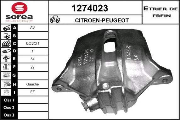 SNRA 1274023 - Гальмівний супорт autozip.com.ua