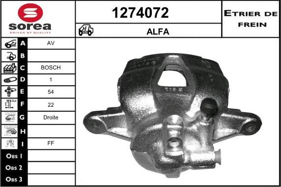 SNRA 1274072 - Гальмівний супорт autozip.com.ua