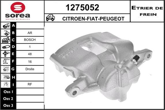 SNRA 1275052 - Гальмівний супорт autozip.com.ua