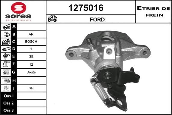 SNRA 1275016 - Гальмівний супорт autozip.com.ua