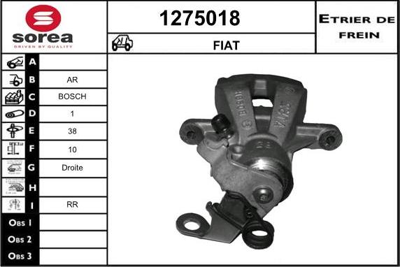 SNRA 1275018 - Гальмівний супорт autozip.com.ua