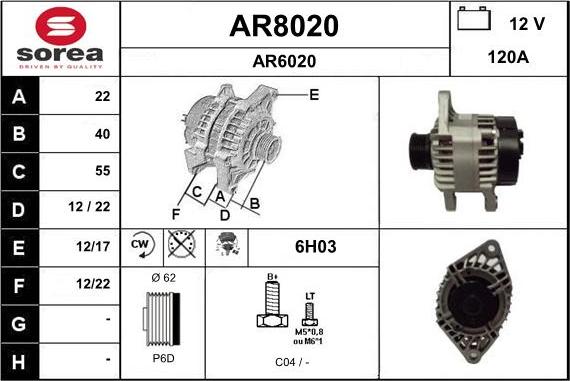SNRA AR8020 - Генератор autozip.com.ua