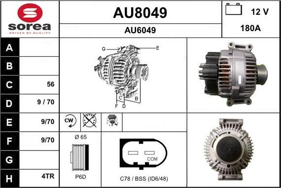 SNRA AU8049 - Генератор autozip.com.ua