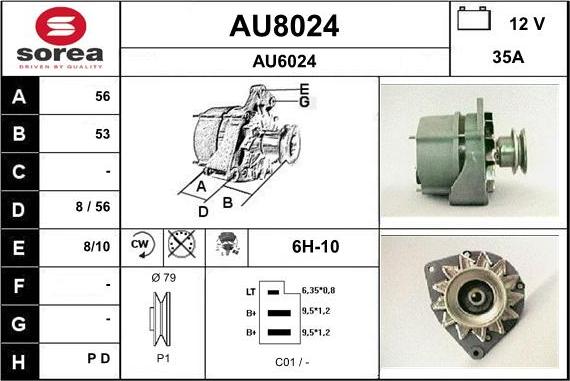 SNRA AU8024 - Генератор autozip.com.ua