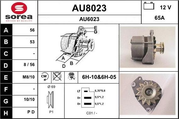 SNRA AU8023 - Генератор autozip.com.ua