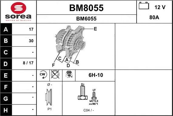 SNRA BM8055 - Генератор autozip.com.ua