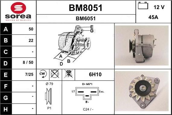 SNRA BM8051 - Генератор autozip.com.ua