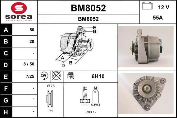 SNRA BM8052 - Генератор autozip.com.ua