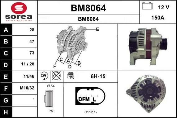 SNRA BM8064 - Генератор autozip.com.ua