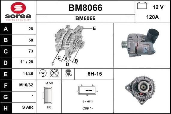 SNRA BM8066 - Генератор autozip.com.ua