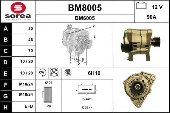 SNRA BM8005 - Генератор autozip.com.ua