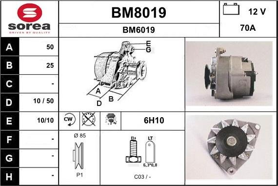 SNRA BM8019 - Генератор autozip.com.ua