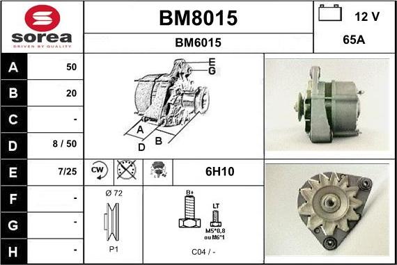 SNRA BM8015 - Генератор autozip.com.ua