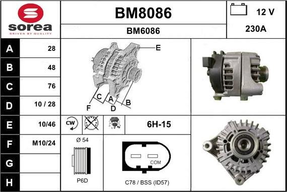 SNRA BM8086 - Генератор autozip.com.ua