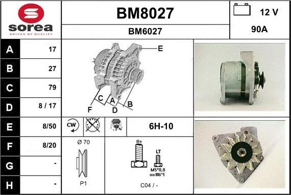 SNRA BM8027 - Генератор autozip.com.ua