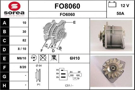 SNRA FO8060 - Генератор autozip.com.ua