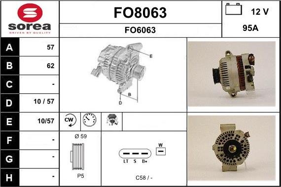 SNRA FO8063 - Генератор autozip.com.ua