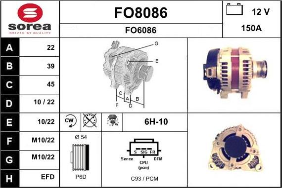 SNRA FO8086 - Генератор autozip.com.ua