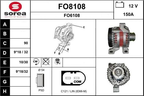 SNRA FO8108 - Генератор autozip.com.ua