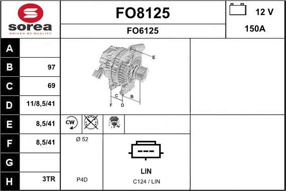 SNRA FO8125 - Генератор autozip.com.ua