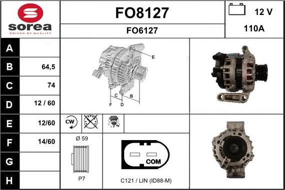 SNRA FO8127 - Генератор autozip.com.ua