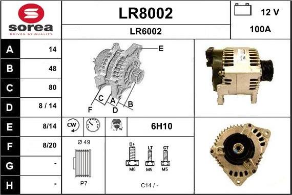 SNRA LR8002 - Генератор autozip.com.ua