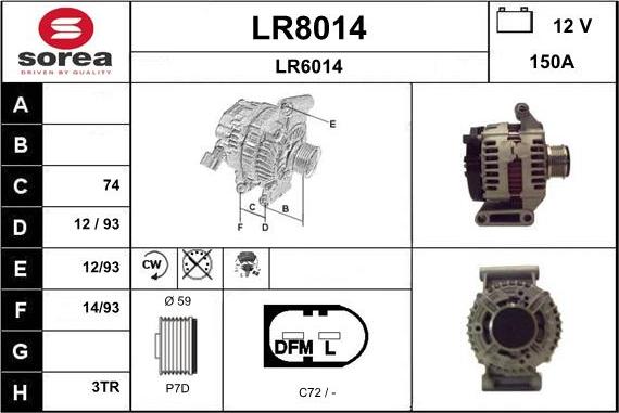 SNRA LR8014 - Генератор autozip.com.ua