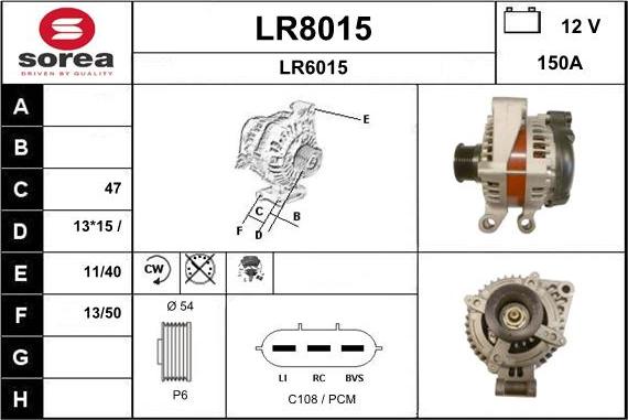SNRA LR8015 - Генератор autozip.com.ua