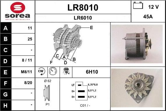 SNRA LR8010 - Генератор autozip.com.ua